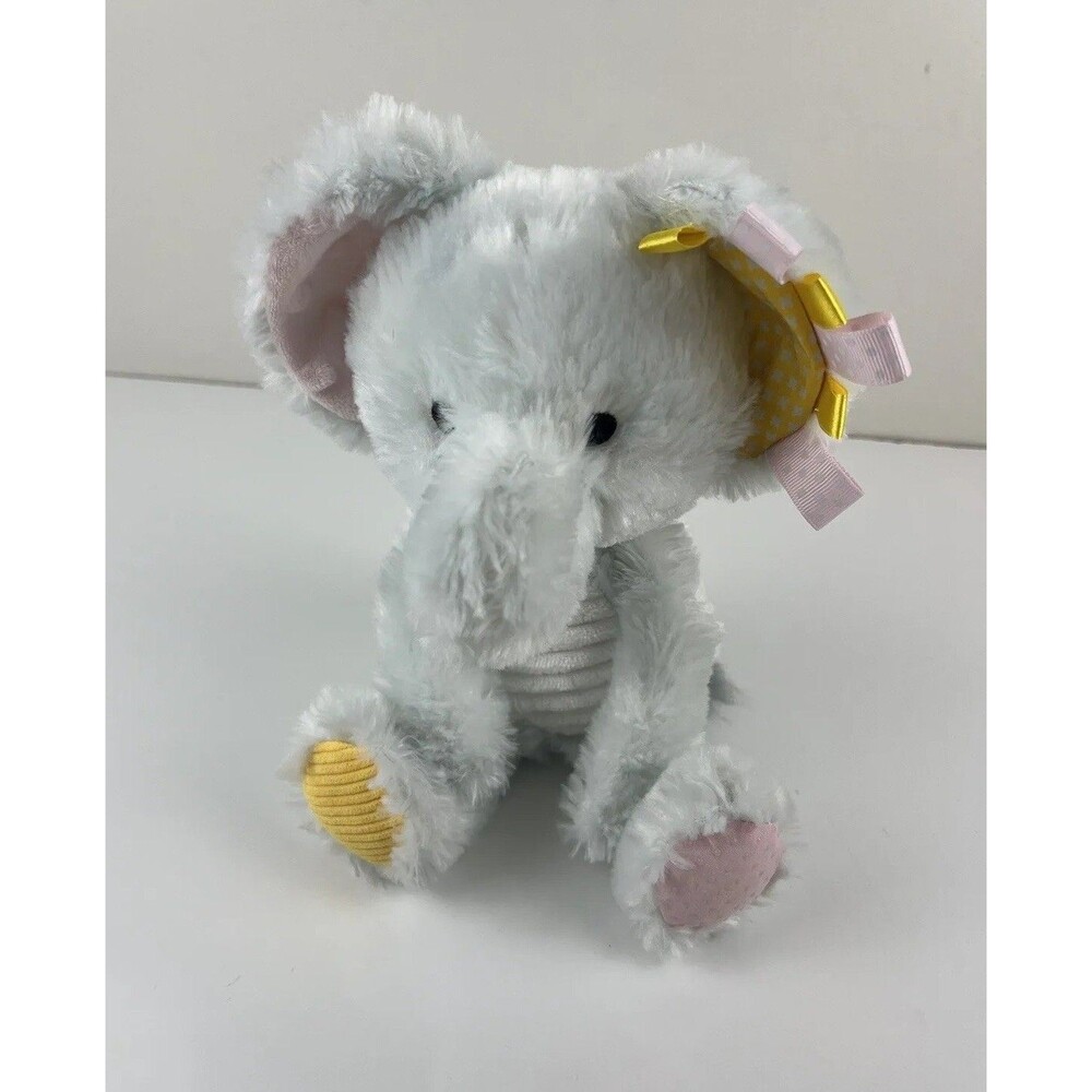 Make Believe Ideas Snuggable Elephant Plush Stuffed Animal Rattle Sensory Lovey